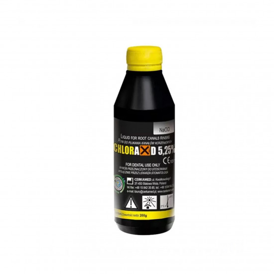 Chloraxid (Хлораксид) гипохлорит натрия 5.25% 200 мл Chloraxid (Хлораксид) гипохлорит натрия 5.25% 200 мл